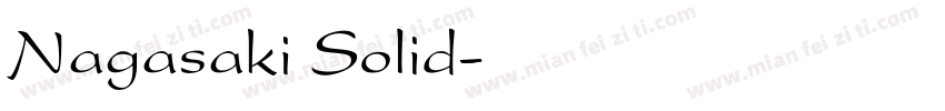 Nagasaki Solid字体转换